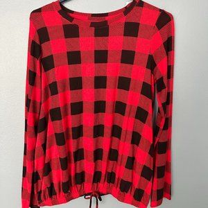 Girls Cat and Jack Buffalo Plaid Shirt New With Tags Size 14-16 (XL)